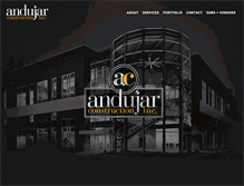 Tablet Screenshot of andujarconstruction.com